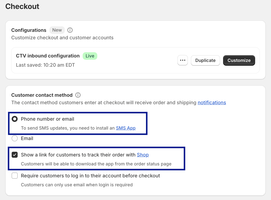Include Link to Order Page Shopify
